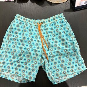 Mr.Swim Aqua Swim Trunks with Vibrant Design